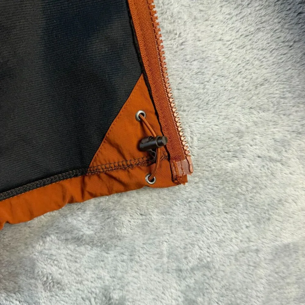 The North Face Fleece Jacket Mens XLT Brown Orange Full Zip Tall Outdoor Coat